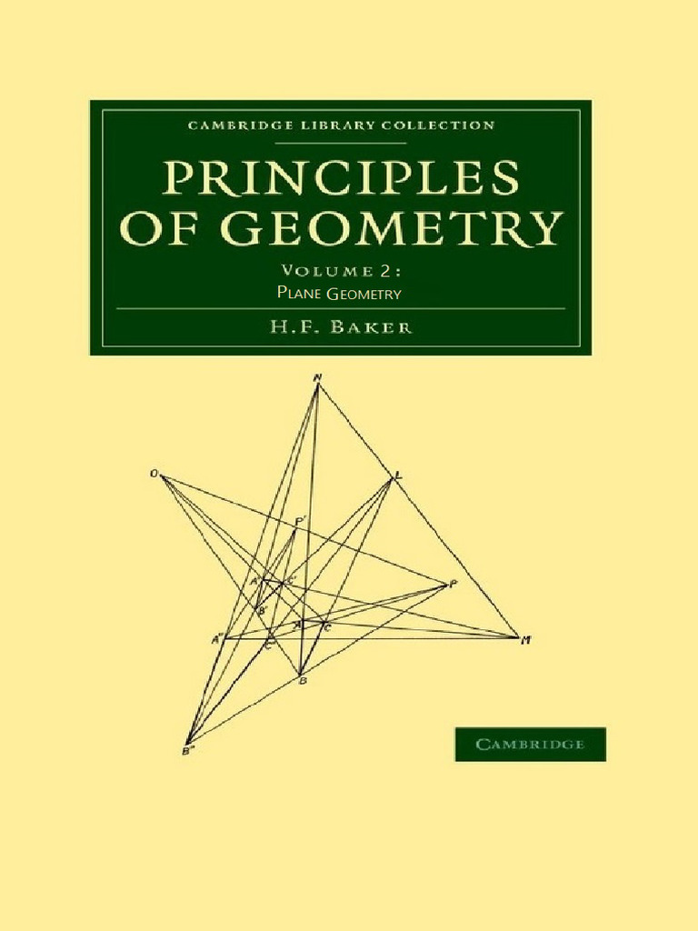 Principles Of Geometry 2 H F Baker Download Free Pdf Pure