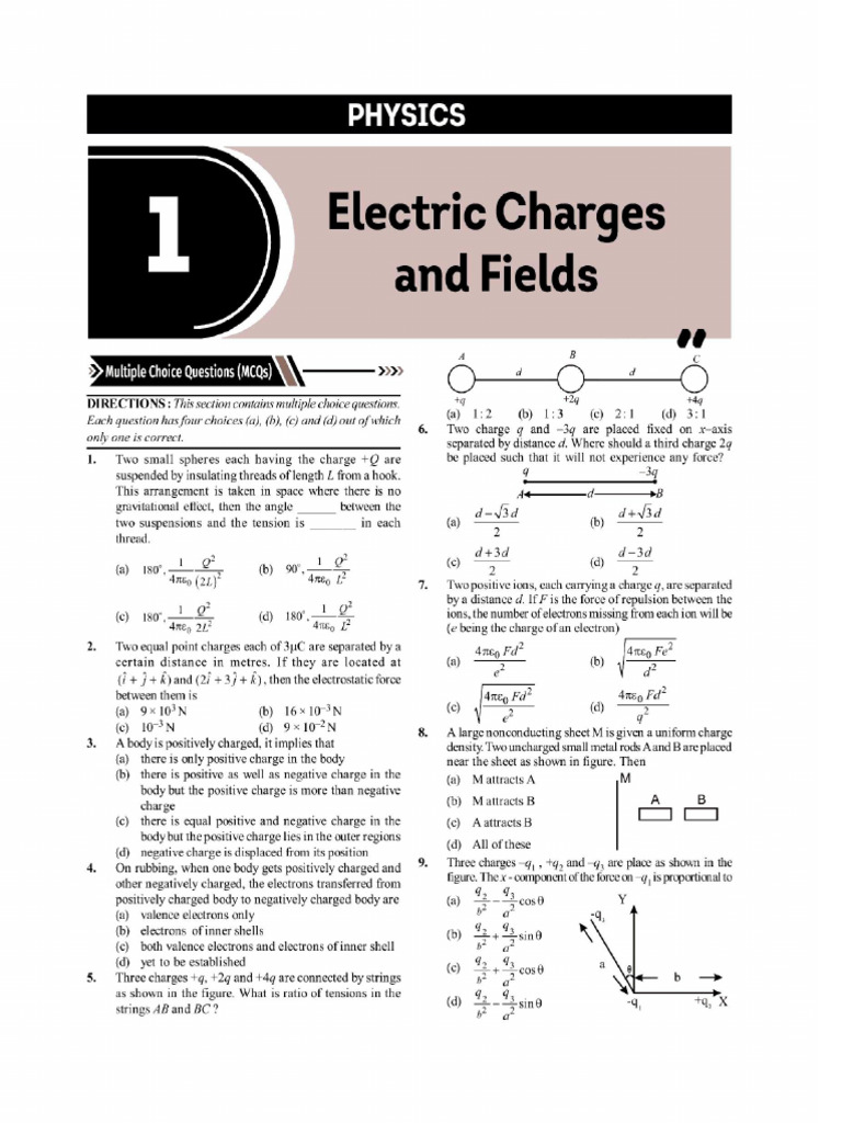 Ch01 Electric Charges And Fields Pdf