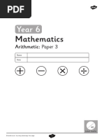 Year 3 Arithmetic Practice Test | PDF
