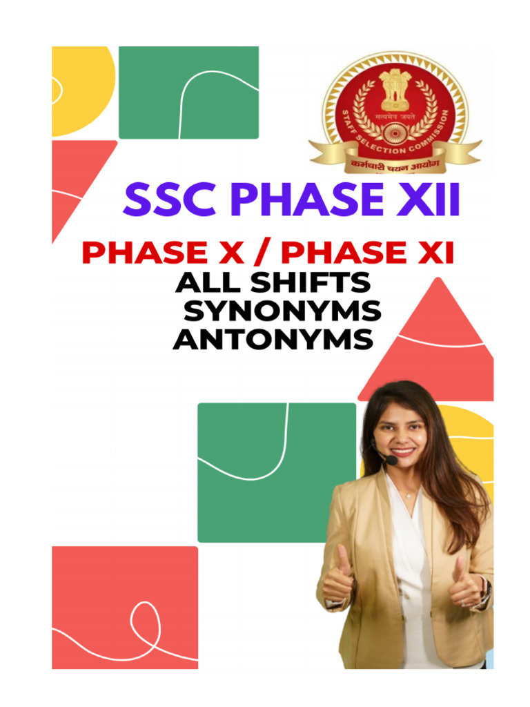 Synonyms and Antonyms Guide | PDF