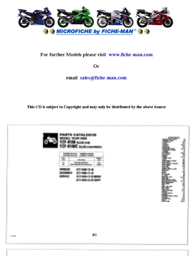 YamahaYZFR10MMC2000parts Microfiche PDF