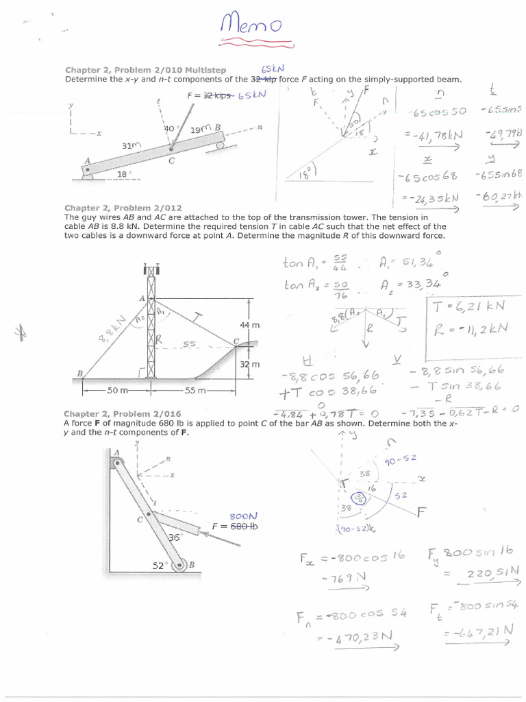 Vectors Chapter 2 Memo | PDF