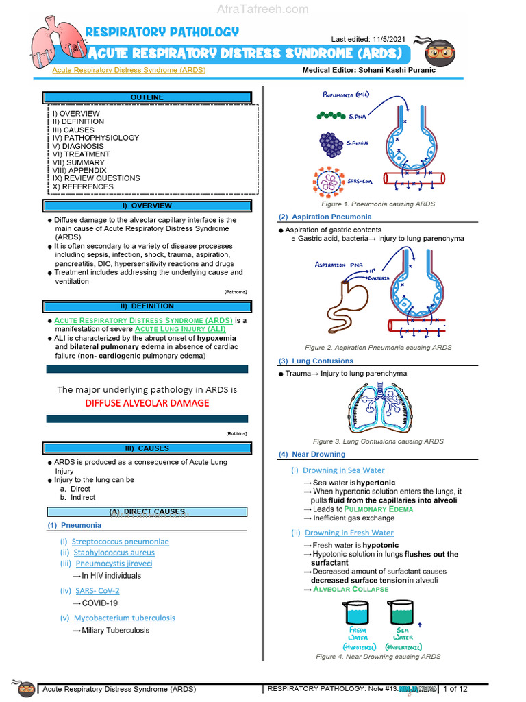 Understanding Acute Respiratory Distress Syndrome | PDF | Pneumonia | Lung