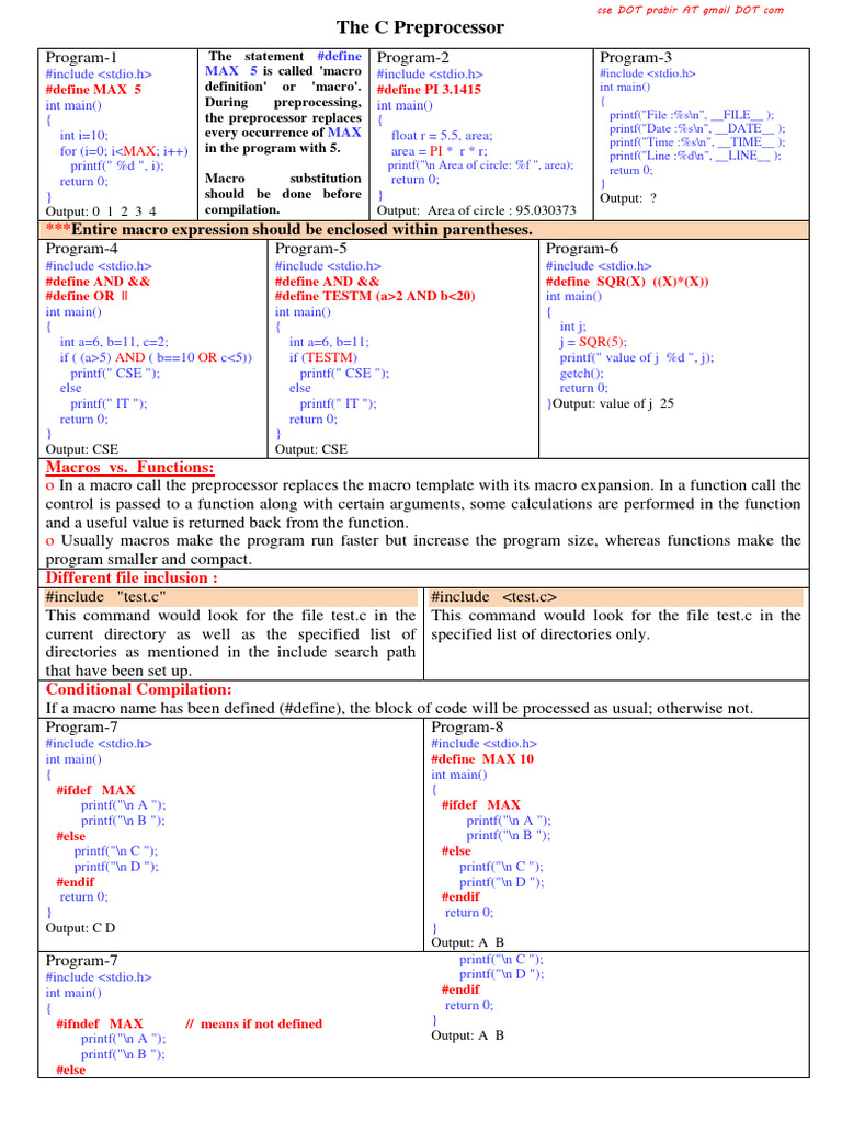 Understanding C Preprocessor Macros | PDF | Notation | Computer Engineering