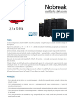 Catalogo de Nobreak SMS Sinus Double II Black 3,2 a 20 kVA (20904 111106)