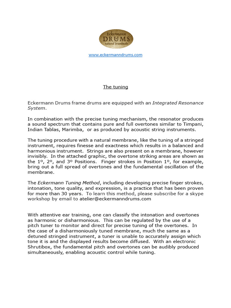 Bodhran Tuning Info Download Free PDF Pitch (Music) Elements Of Music