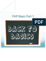 Basics PHP Part 1