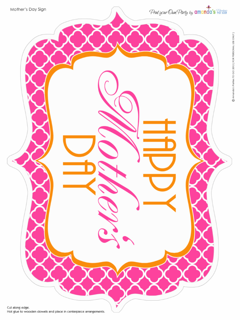 Mothers day pdf