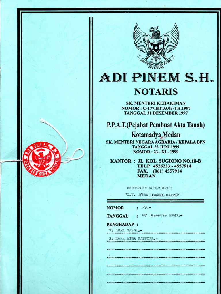 Akte Pendirian | PDF