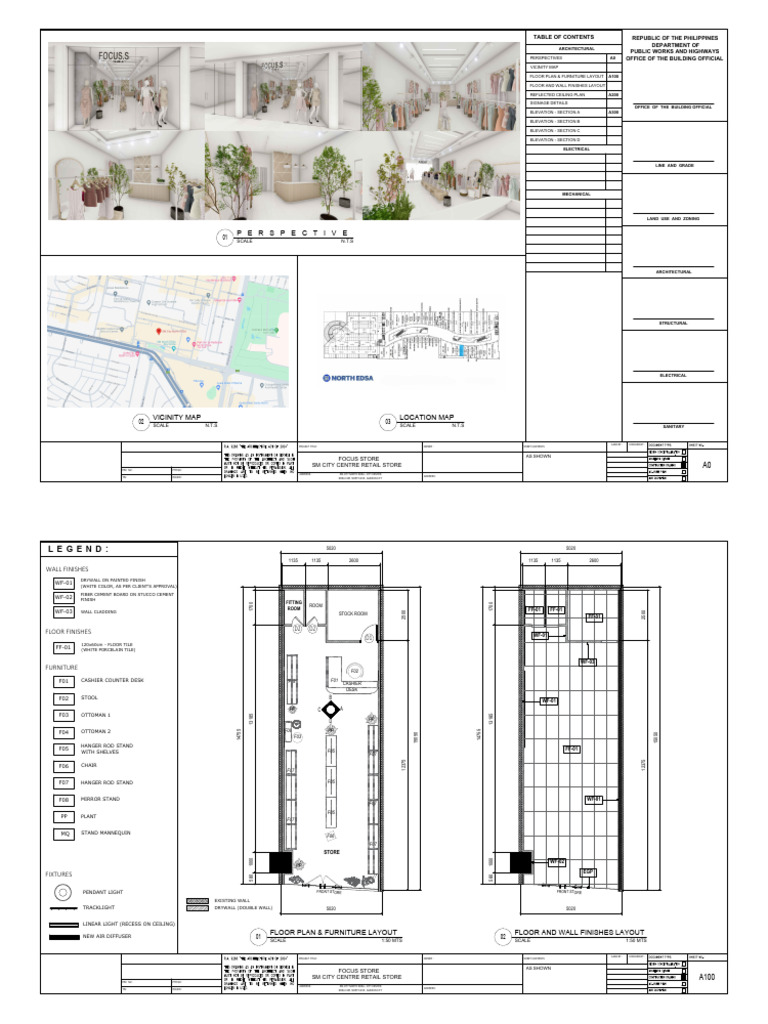 Focus Store Architectural Plans | PDF | Building Materials ...