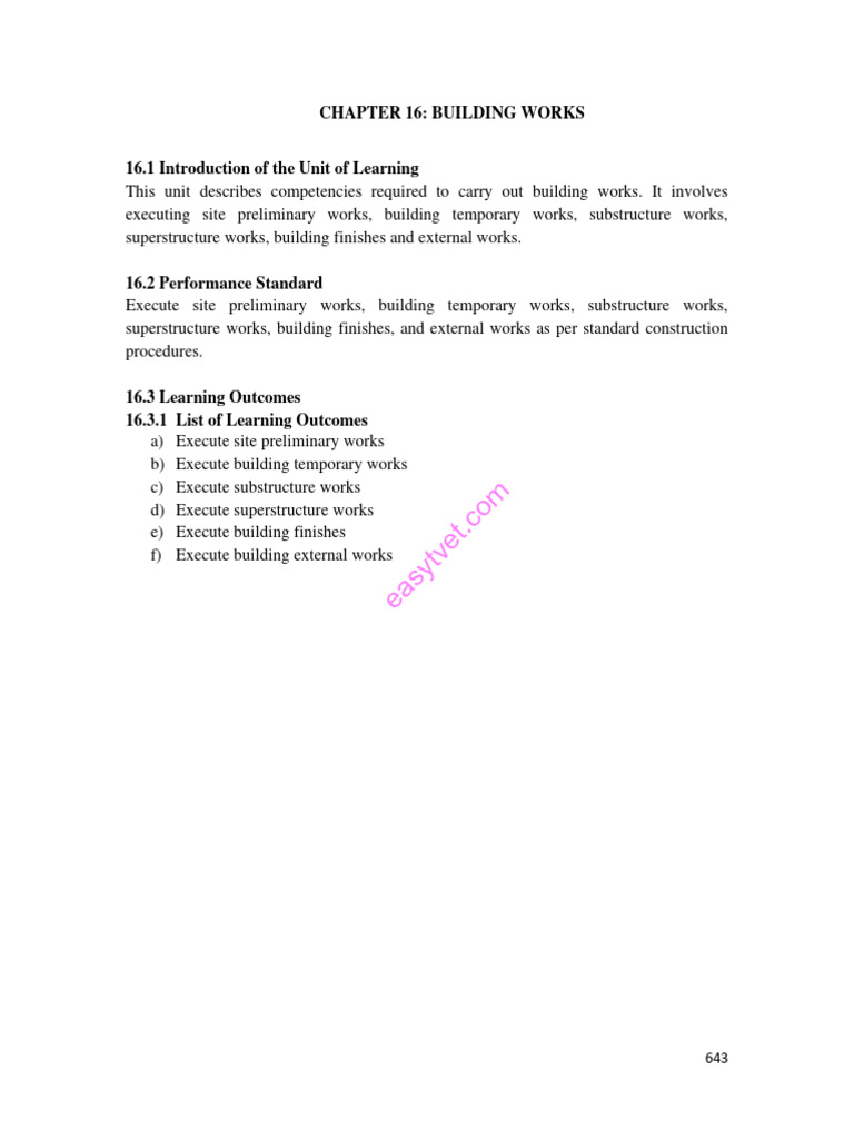 Building Works: Site Preparation Guide | PDF | Surveying | Concrete