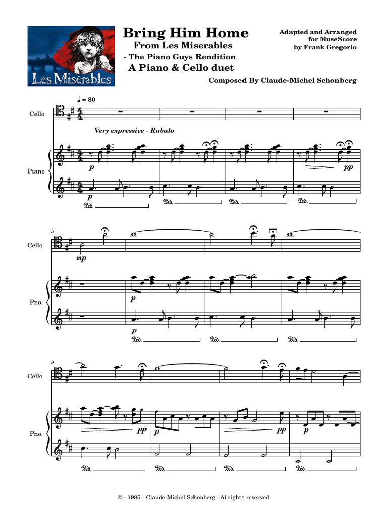 Bring Him Home From Les Miserables by The Piano Guys Download