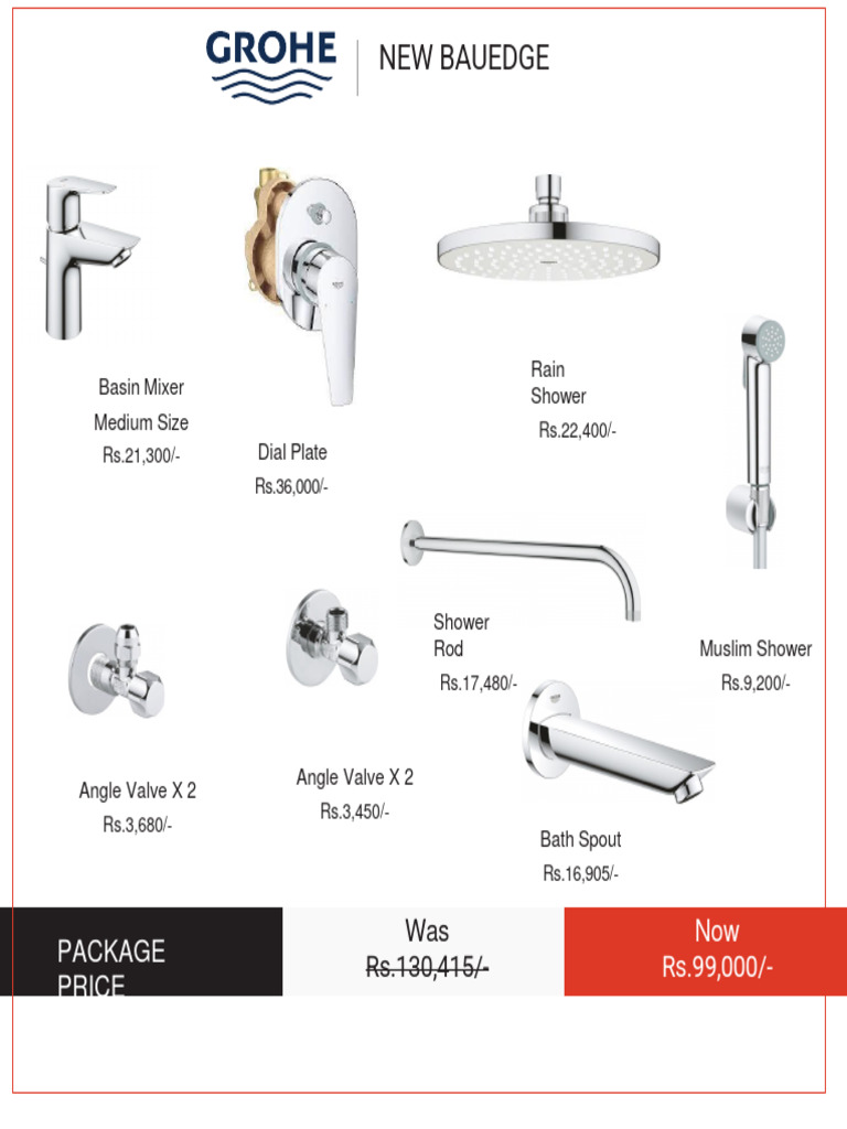 Grohe Packages Made in Germany | PDF | Shower | Plumbing