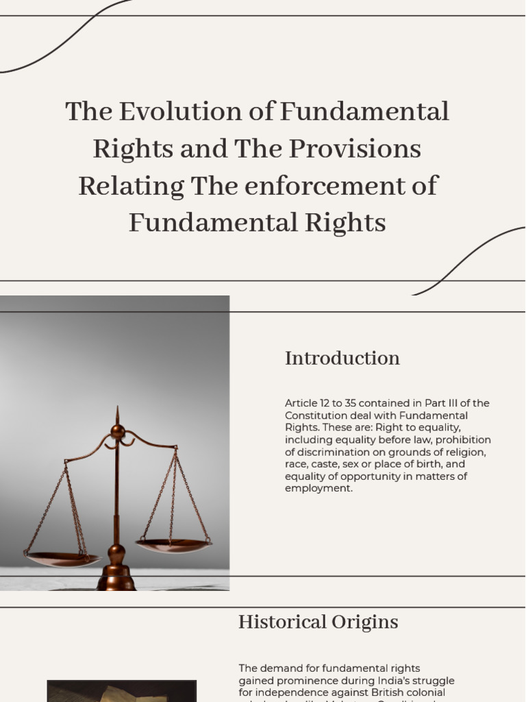 The Evolution of Fundamental Rights Enforcing and Protecting Our ...