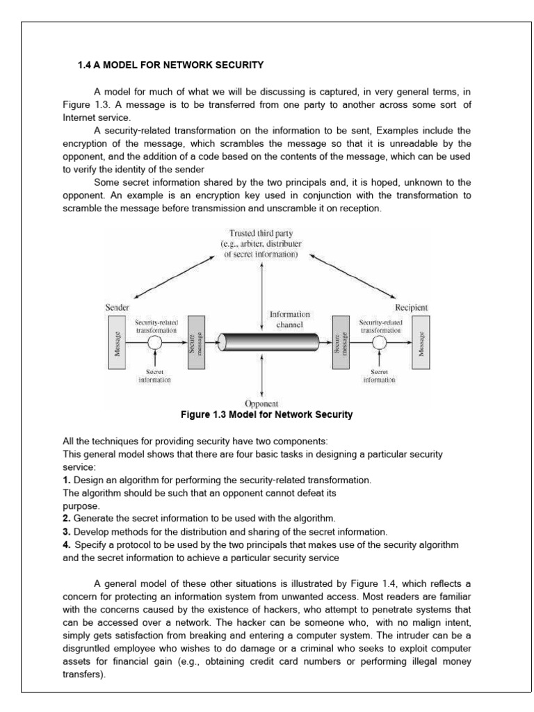 Model for Network Security Framework | PDF | Security | Computer Security