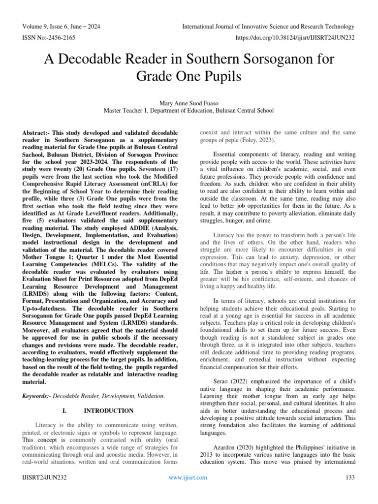 Aiay Decodable Reader