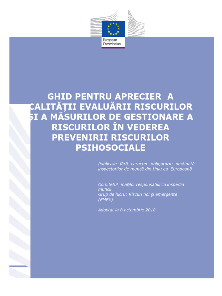 Ghid Riscuri Psihosociale | PDF