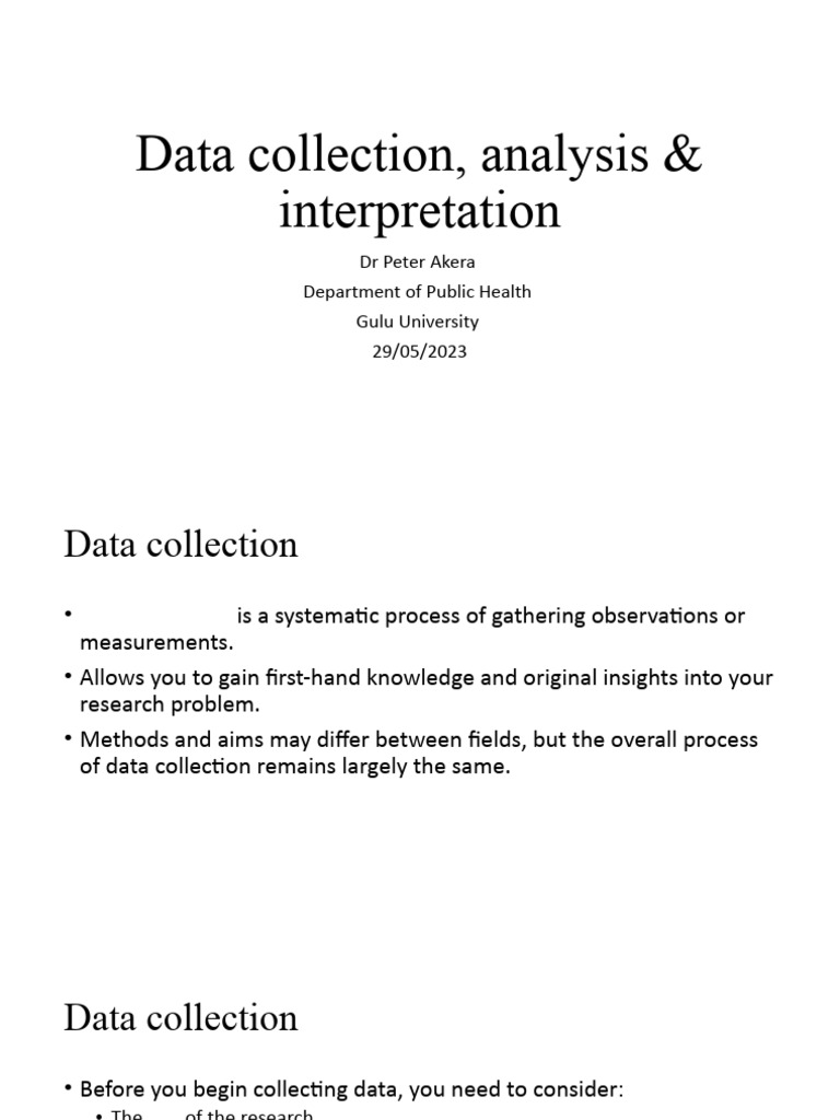 Data Collection and Analysis Guide | PDF | Methodology | Data