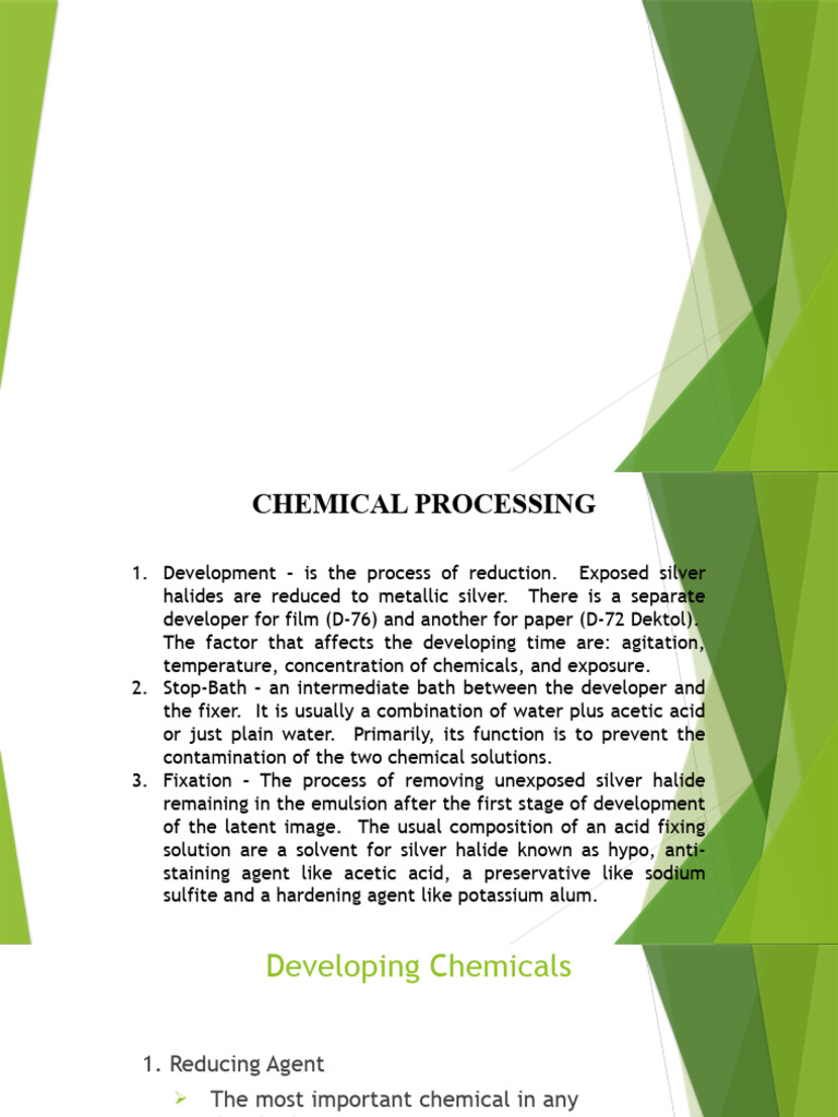 Manual Film Processing Overview | PDF | Chemical Substances | Chemistry