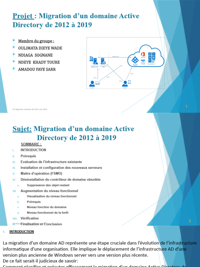 Migration AD 2012 à 2019 : Guide Pratique | PDF | Active Directory ...