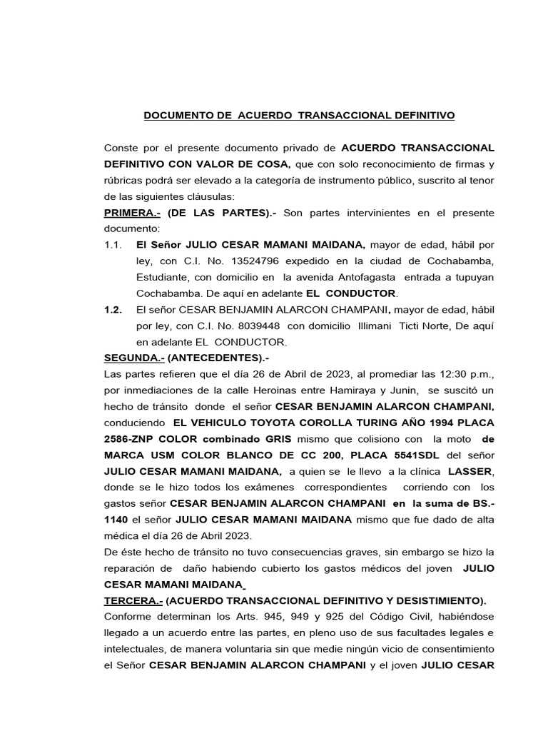 Acuerdo | PDF