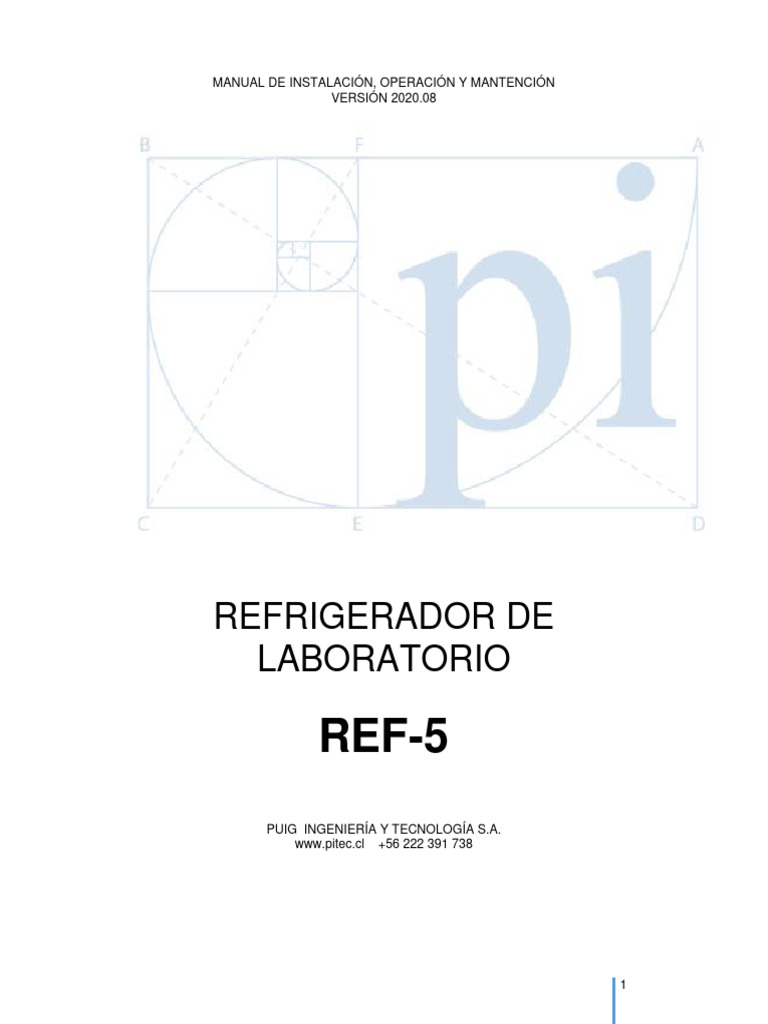Manual REF-5: Instalación y Operación | PDF | Sensor | Refrigeración