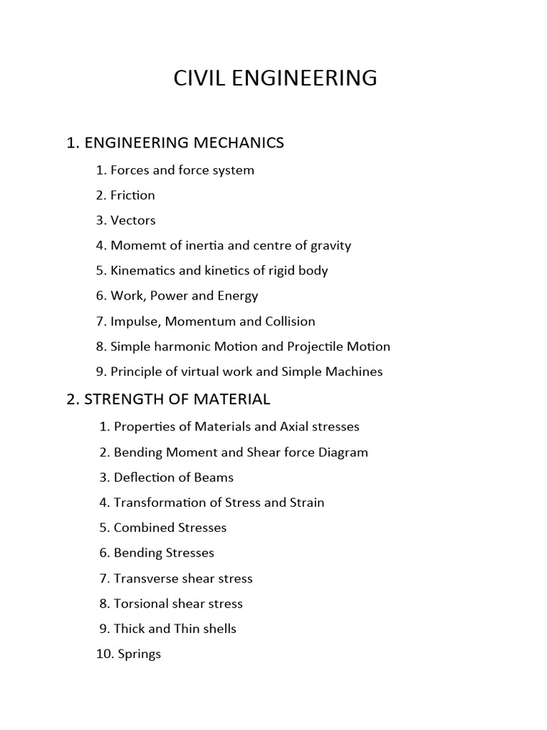 Civil Engineering | Download Free PDF | Stress (Mechanics) | Beam ...
