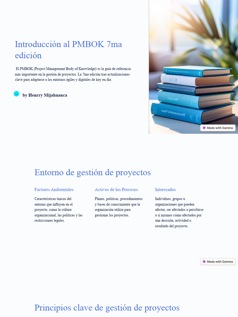 PMBOK 7ma Edición: Claves Ágiles y Adaptativas | PDF | Gestión de ...