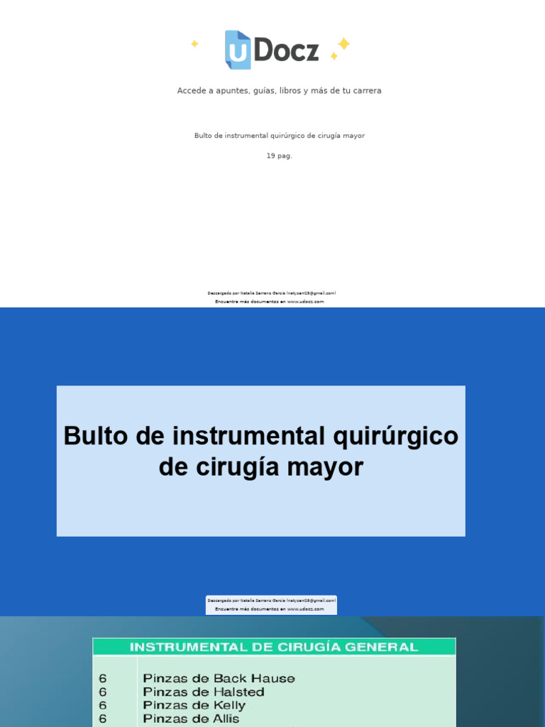 Bulto de Instrumenta 123724 Downloadable 2975719 | PDF | Cirugía
