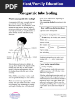 Orogastric Tube Feeding Checklist | PDF | Clinical Medicine | Medical ...