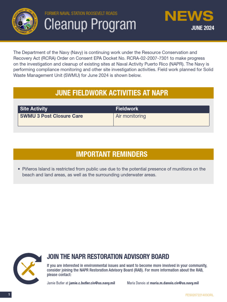 NAPR Cleanup NEWS Jun2024 ENG - For Distribution | PDF | Resource ...
