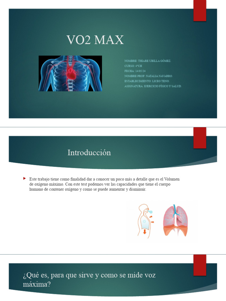 Vo2 Max | PDF | Salud y bienestar