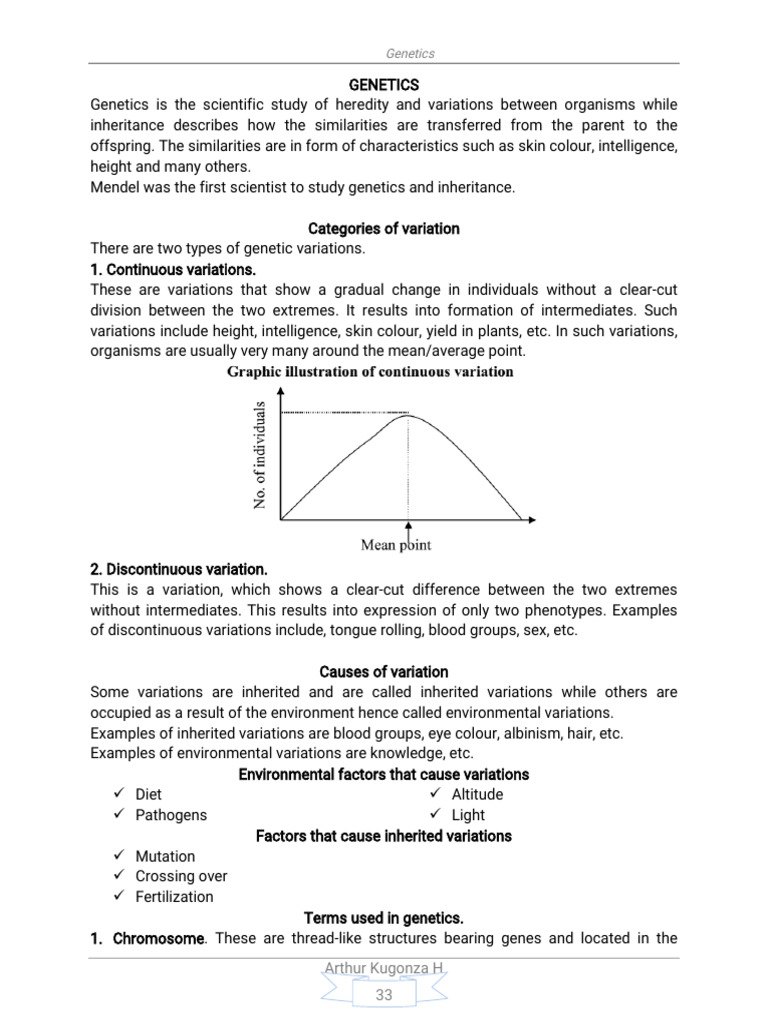 Best o Level GENETICS O | PDF | Genetics | Biology