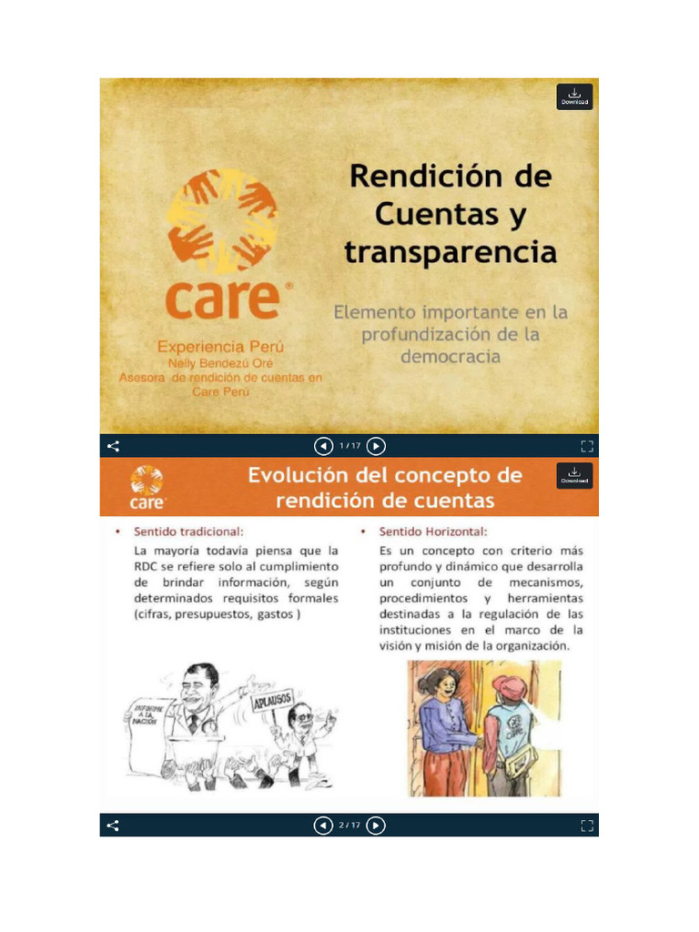 Rendicion de Cuentas y Transparencia | PDF