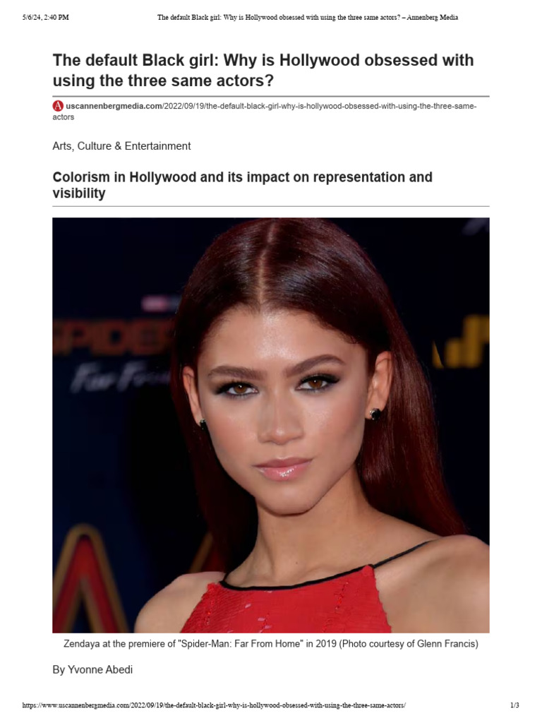 The default black girl why is hollywood obsessed with using the three