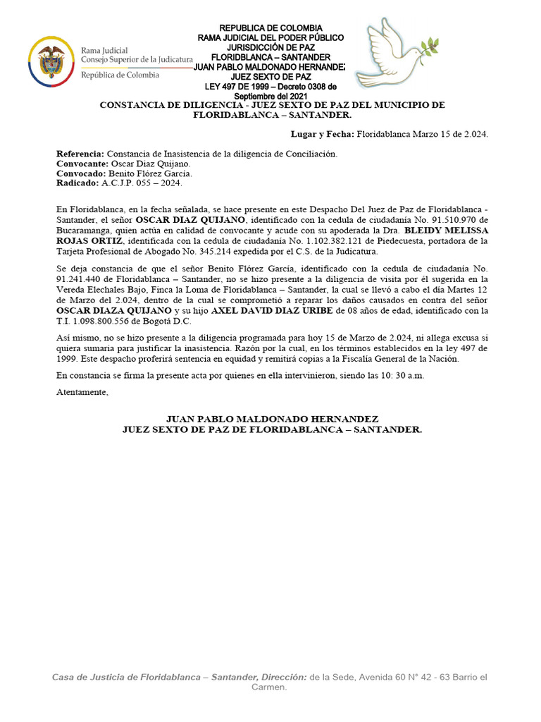 Constancia ACJP 150 - 2023 | PDF | Documento de identidad | Ley Pública