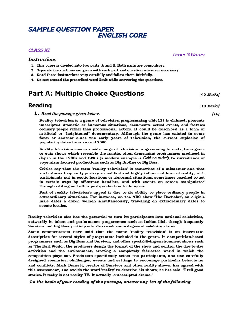 11 English Pdf Reality Television