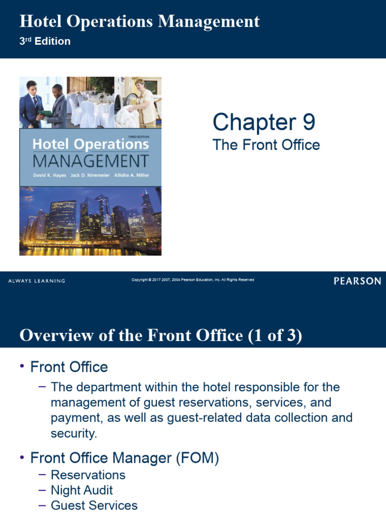 Chapter 9 Front Office | PDF | Point Of Sale | Fee