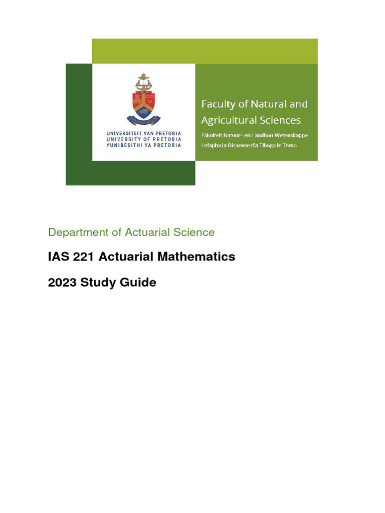 Study guide pdf expected value present value