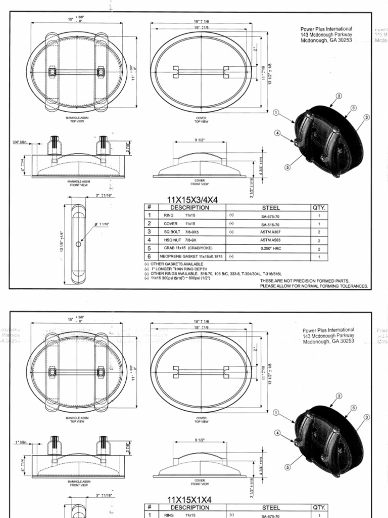 Manhole assembly drawings pdf