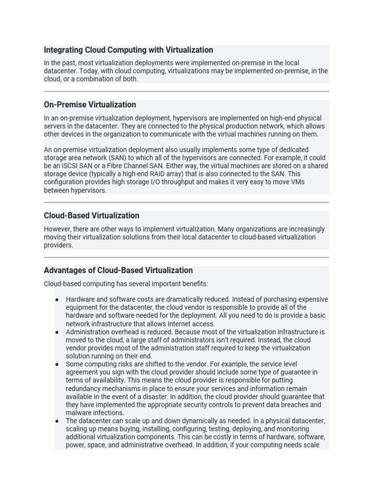 5.1.2 Cloud-Based Virtualization | PDF | Cloud Computing | Virtualization