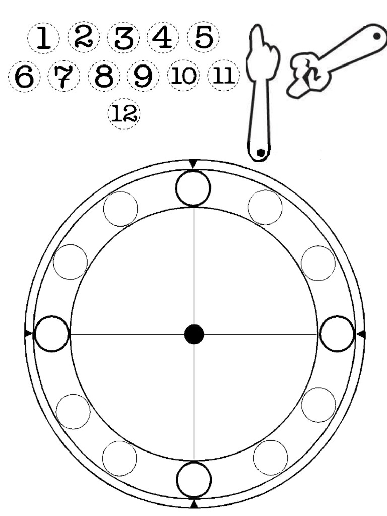 Template Clock Cut Out | PDF
