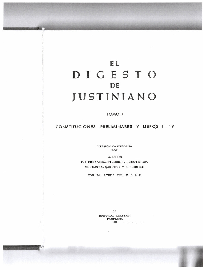 Digesto Tit I A IV | PDF