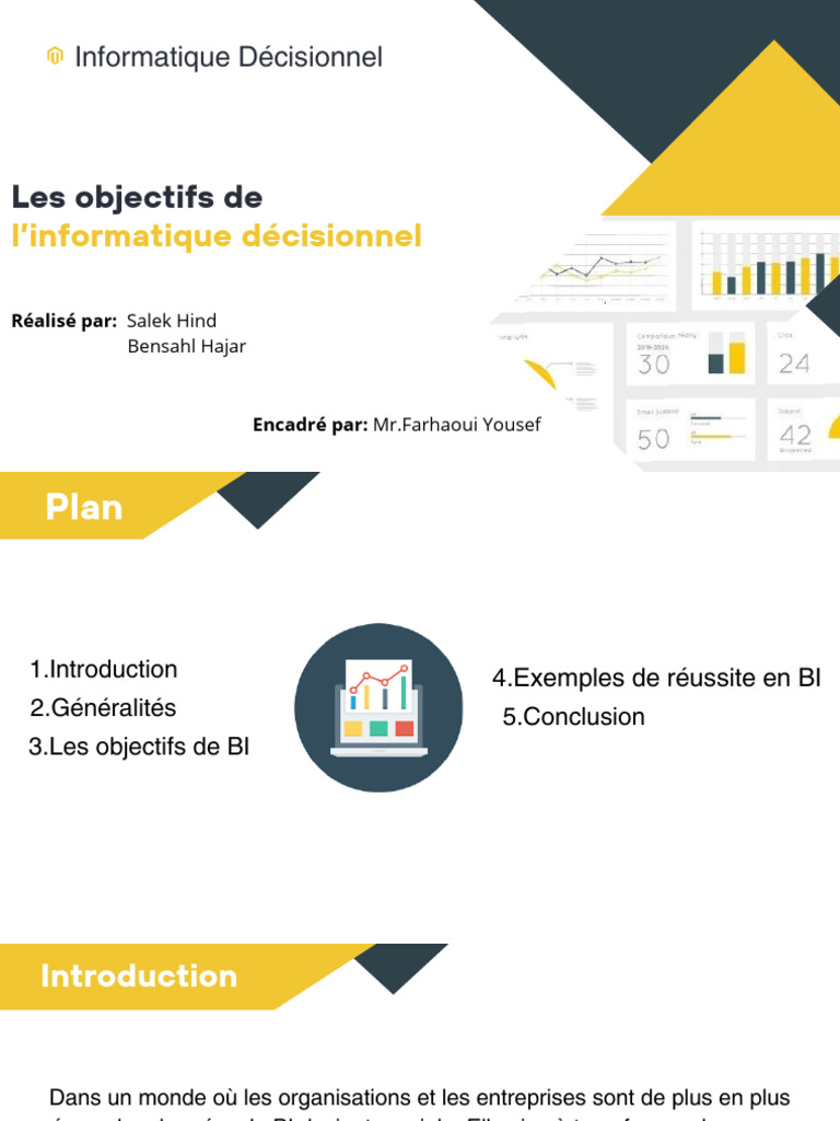 Informatique Décisionnelle et BI: Objectifs clés | PDF | Informatique ...
