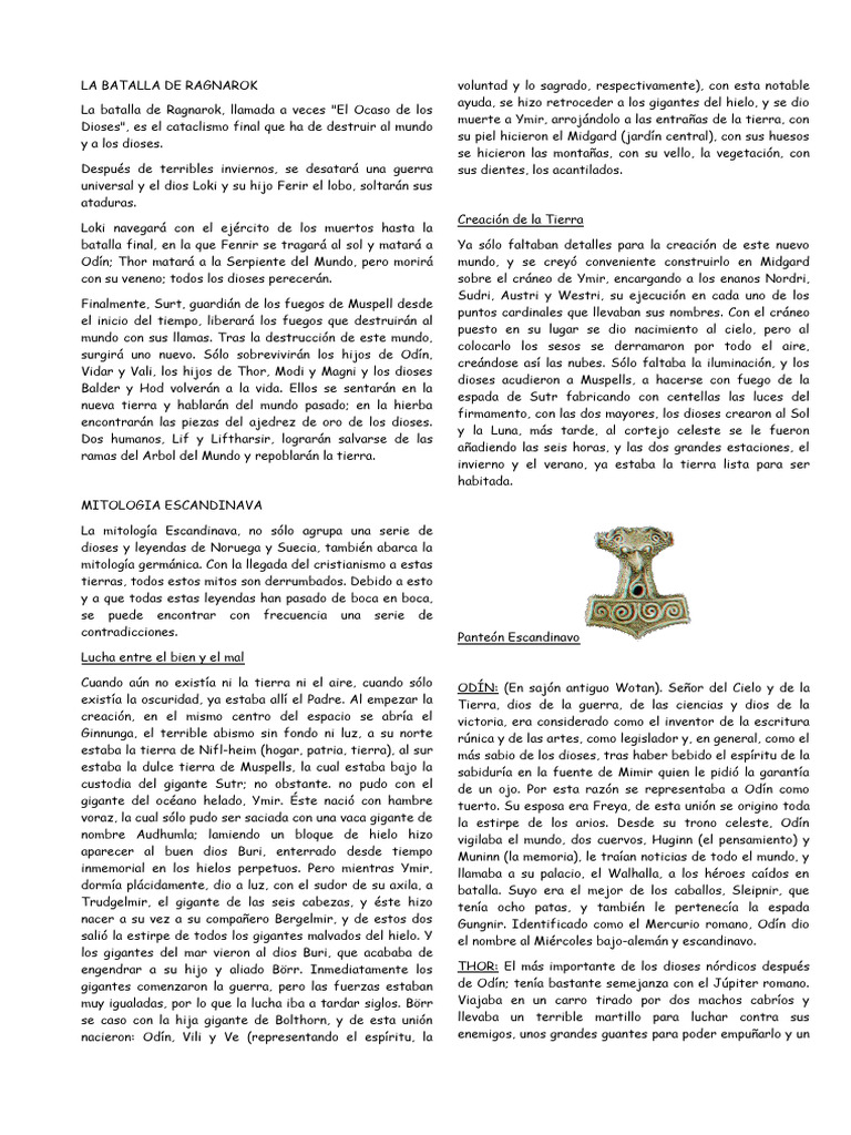 La batalla de ragnarok descargar gratis pdf odin mitolog a n rdica