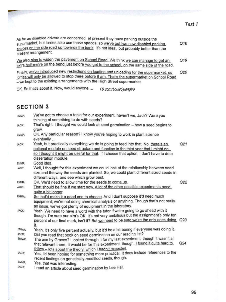 Cam 13 Test 1 General Reading Answers