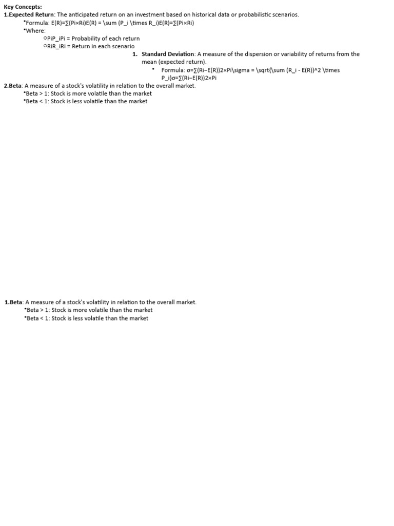 Investment Return Metrics Explained | PDF | Finance & Money Management ...