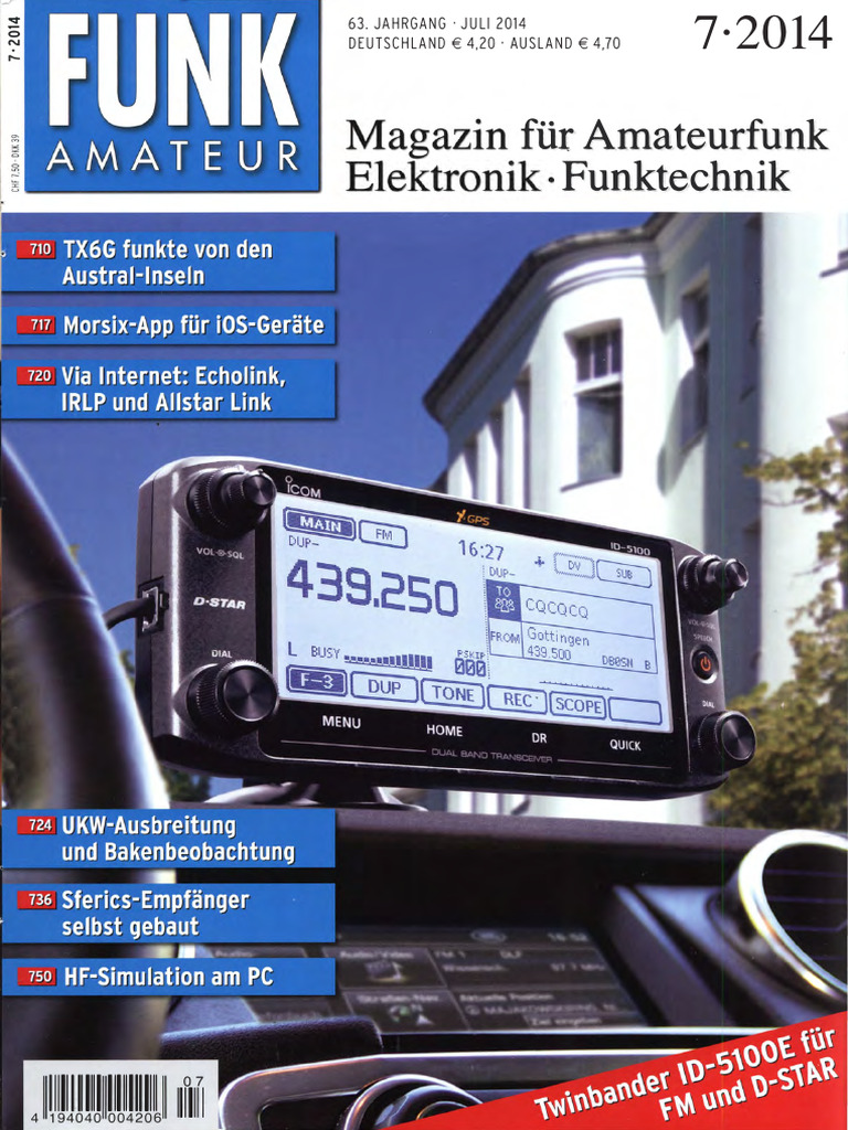Magazin Für Amateurfunk Elektronik Funktechnik | PDF