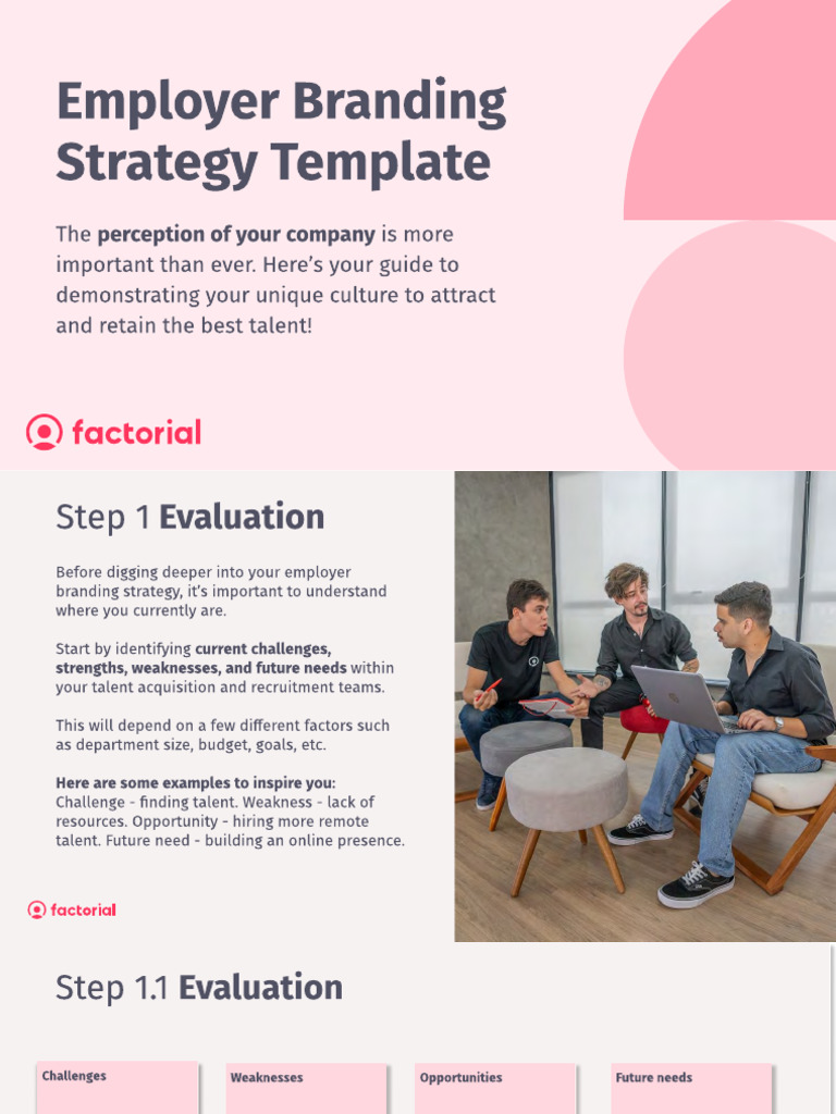 Employer Branding Strategy Template | PDF | Recruitment | Employment