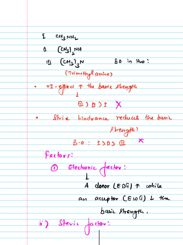 Basic Strength of Amines and Optical Activity in | PDF | Organic ...